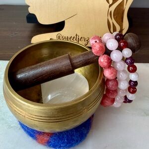 Jade Rose Quartz Mixed Stones Sweetheart Bracelet Bundle